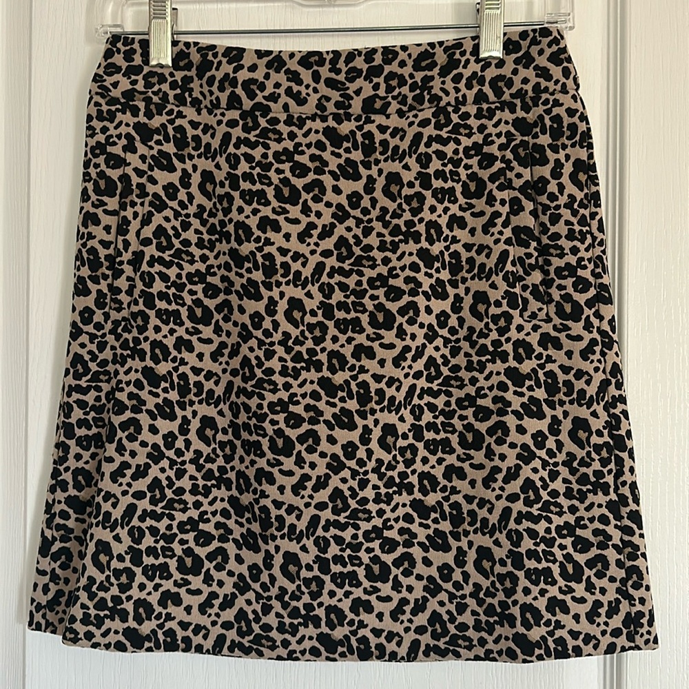 Loft Leopard Skirt size 00P